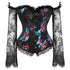 Sexy Lingerie Women Corset Bustier Top Overbust Sexy Nightclub Clothing Steampunk Gothic Lace Long Sleeves Corsets Costume - ROUTINE FASHION
